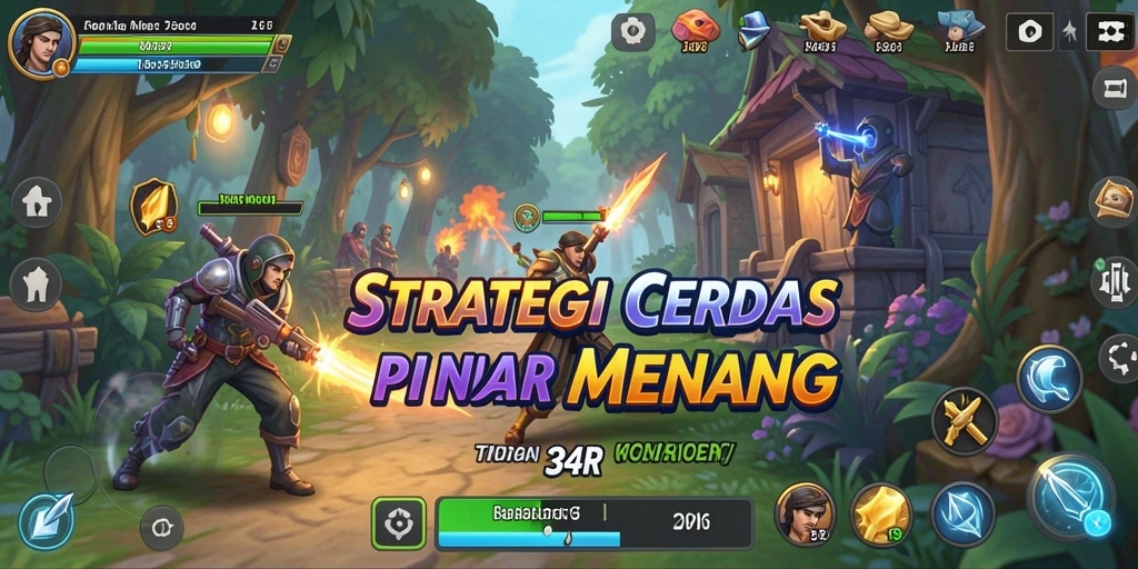 Tampilan gameplay menarik dari 34R dengan elemen strategi yang mendalam.
