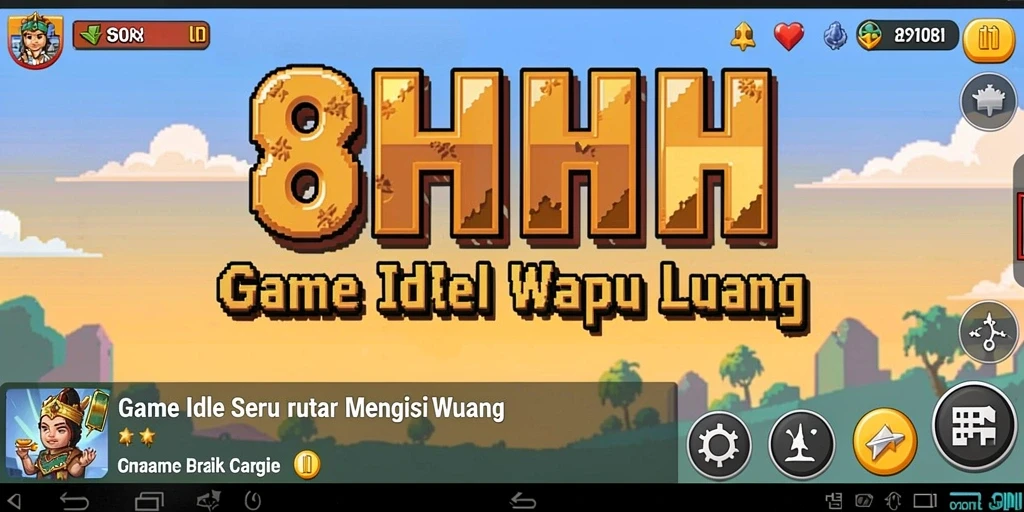 Tampilan gameplay 8HHH dengan elemen Idle yang menarik.