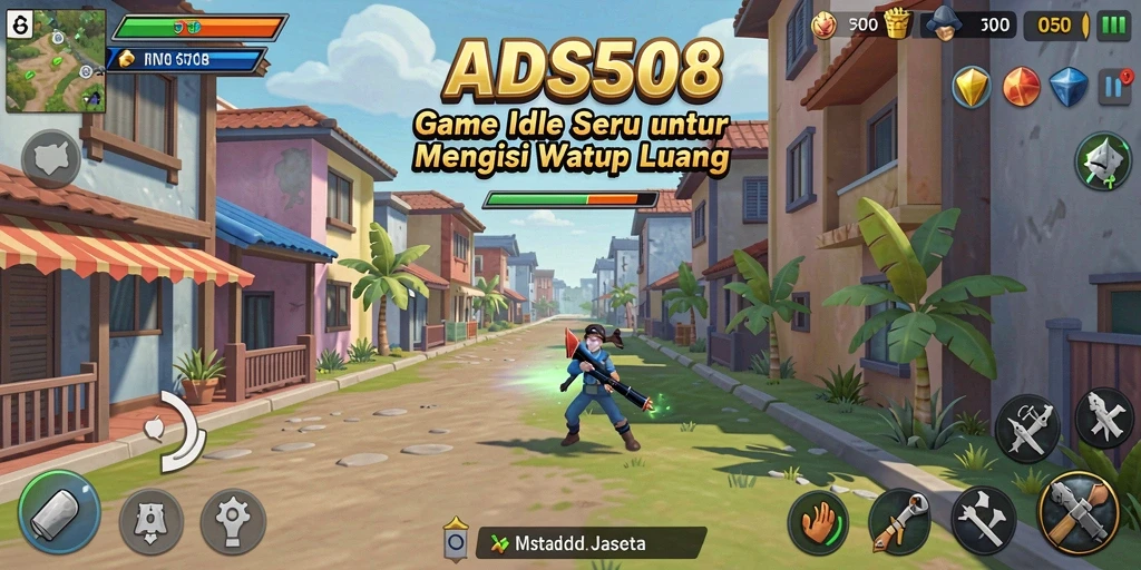 Tampilan gameplay seru di ADS508 dengan elemen Idle yang menarik.