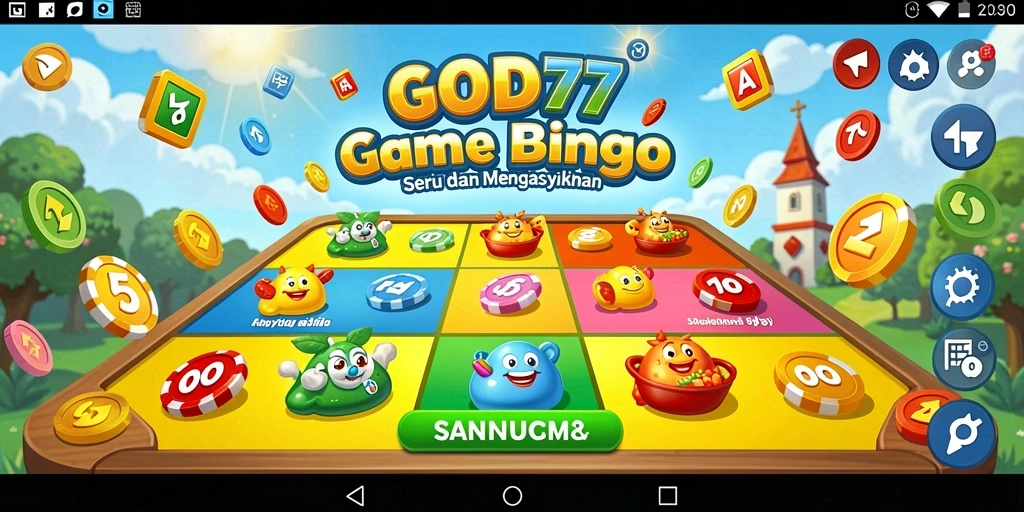 Tampilan gameplay GOD77 yang menarik dan penuh warna.
