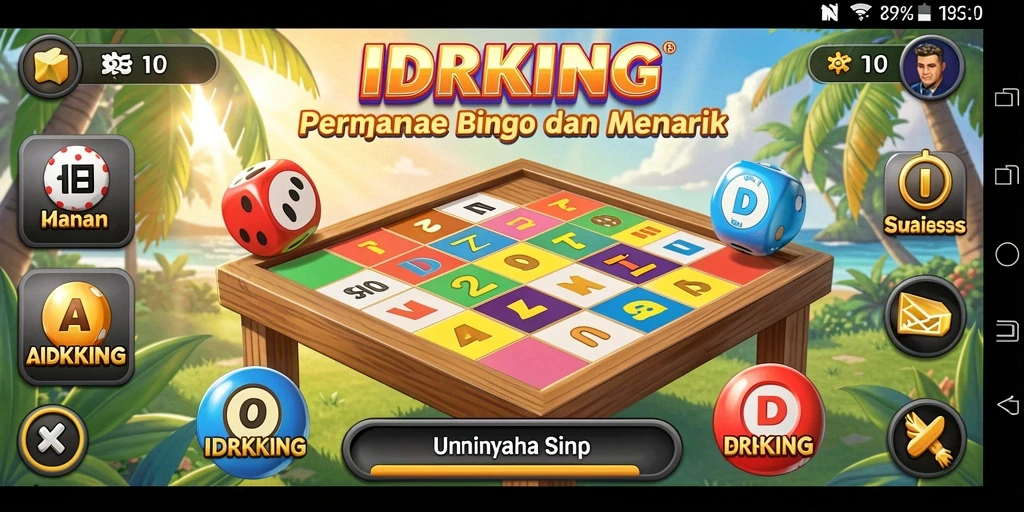 Tampilan gameplay Bingo yang memukau dan interaktif di IDRKING.