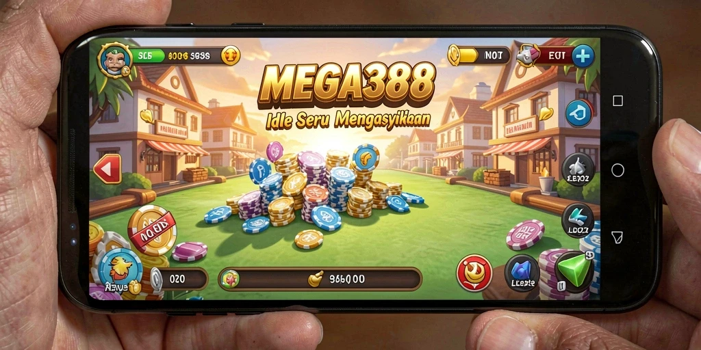 Tampilan gameplay MEGA388 dengan elemen Idle menarik.