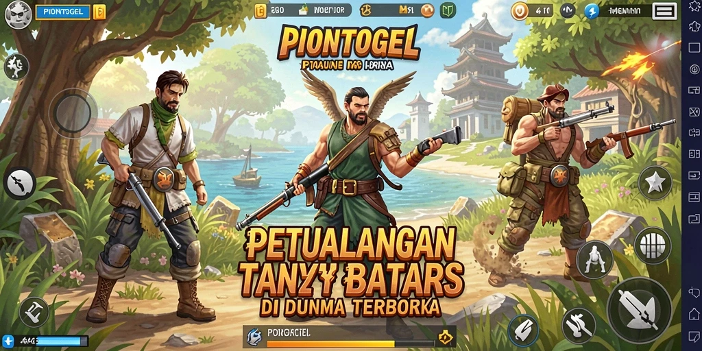 Menampilkan momen mendebarkan dalam gameplay Open World PIONTOGEL.