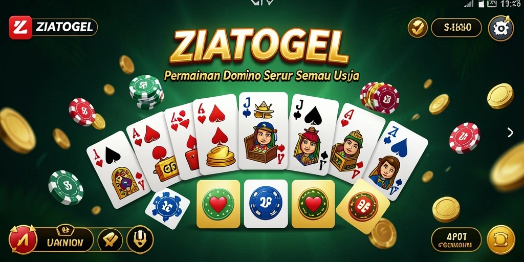 Tampilan gameplay ZIATOGEL yang seru dan interaktif.
